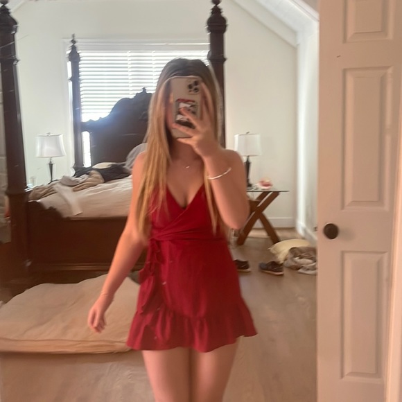 atlar’d state red dress wrap - Picture 1 of 6
